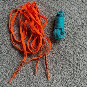 Off-White Replacement Shoelaces – Orange & Blue